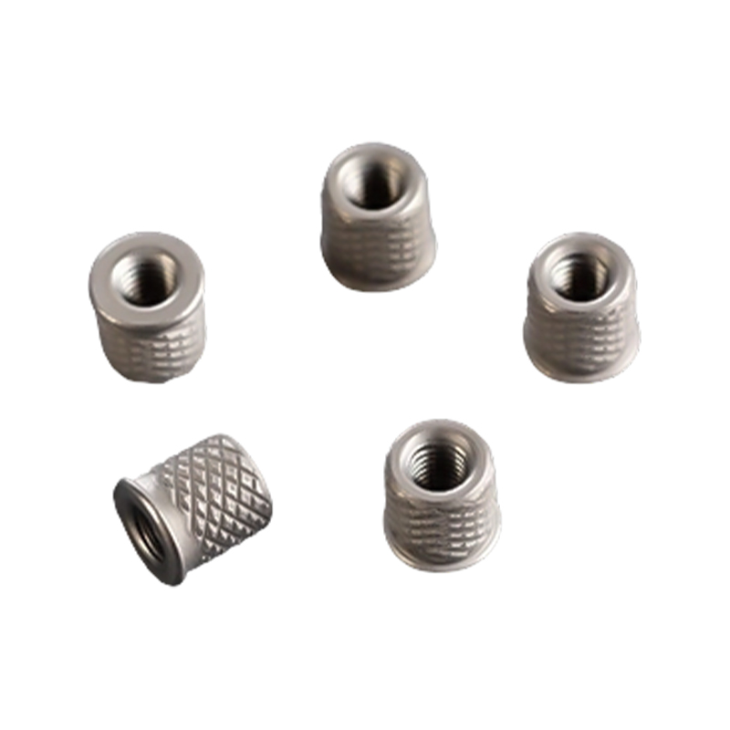 Stainless Steel Flanged Diamond Knurl Cylindrical Insert Nut