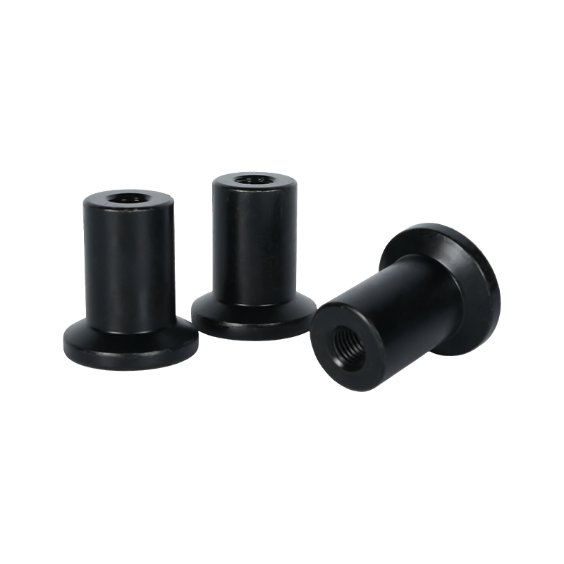 Black Flanged Step Internal Thread Sleeve For Suspension Arm Mounting